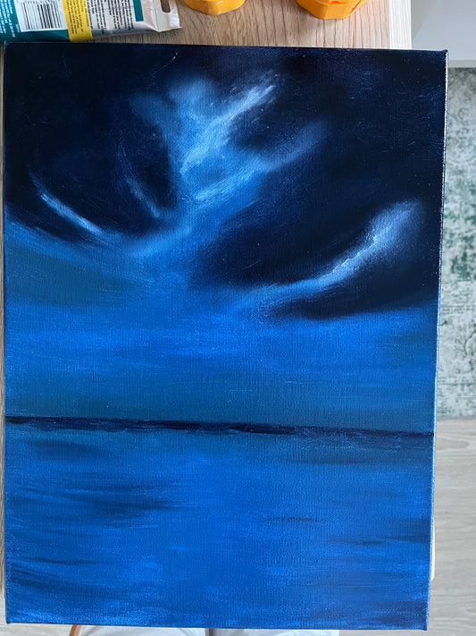Blue explosionn